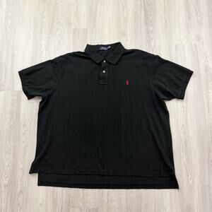 Polo Ralph Lauren Collared Shirt Men's 4XB Black Red Pony Logo Preppy Ivy League